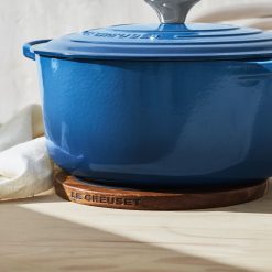Le Creuset 5.5 Qt. Round Signature Cast Iron Dutch Oven With Stainless Steel Knob | Marseille Blue 5 Le Creuset 5.5 Qt. Round Signature Cast Iron Dutch Oven With Stainless Steel Knob | Marseille Blue -STAUB Shop rs16172 le creuset magnetictrivetattached ret 1