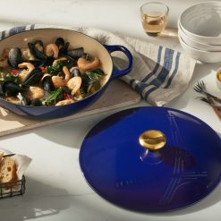 Le Creuset 3.5Qt Signature Braiser Eiffel Tower Collection | Indigo 12 Le Creuset 3.5Qt Signature Braiser Eiffel Tower Collection | Indigo -STAUB Shop rs16310 le creuset eiffeltowerindigobraiser recipe ret lpr