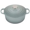 Le Creuset 4.5 Qt. Round Signature Dutch Oven With Stainless Steel Knob | Sea Salt 1 Le Creuset 4.5 Qt. Round Signature Dutch Oven With Stainless Steel Knob | Sea Salt -STAUB Shop rs17055 ls2501 24717ss 1 1