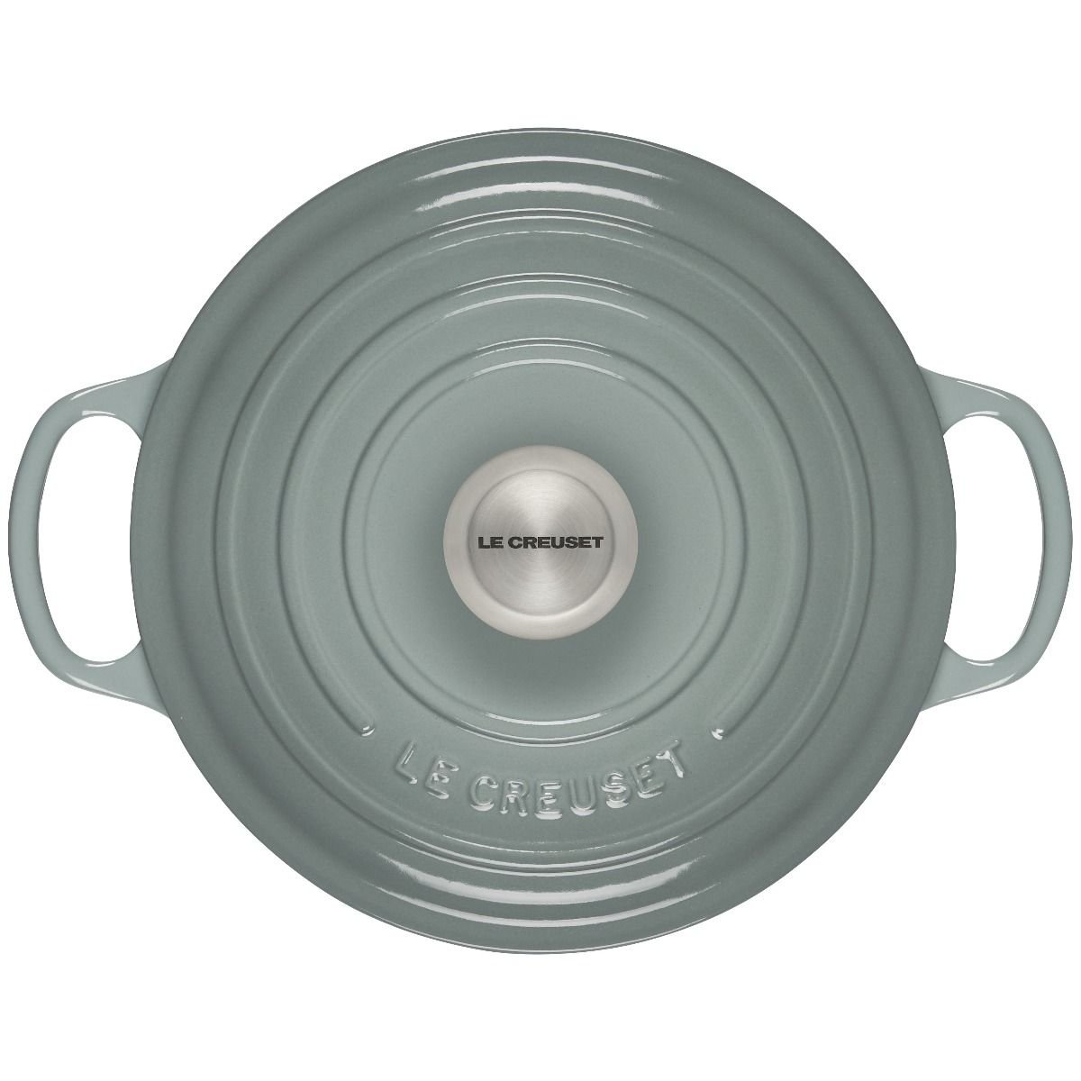Le Creuset 4.5 Qt. Round Signature Dutch Oven With Stainless Steel Knob | Sea Salt 5 Le Creuset 4.5 Qt. Round Signature Dutch Oven With Stainless Steel Knob | Sea Salt - Image 3