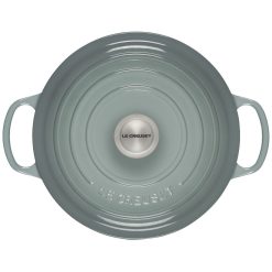 Le Creuset 5.5 Qt. Round Signature Dutch Oven With Stainless Steel Knob | Sea Salt 4 Le Creuset 5.5 Qt. Round Signature Dutch Oven With Stainless Steel Knob | Sea Salt -STAUB Shop rs17061 ls2501 26717ss 3
