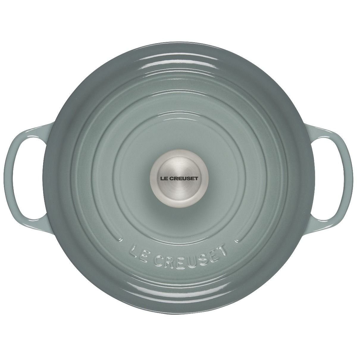 Le Creuset 5.5 Qt. Round Signature Dutch Oven with Stainless Steel Knob | Sea Salt Le Creuset 5.5 Qt. Round Signature Dutch Oven With Stainless Steel Knob | Sea Salt -STAUB Shop rs17061 ls2501 26717ss 3