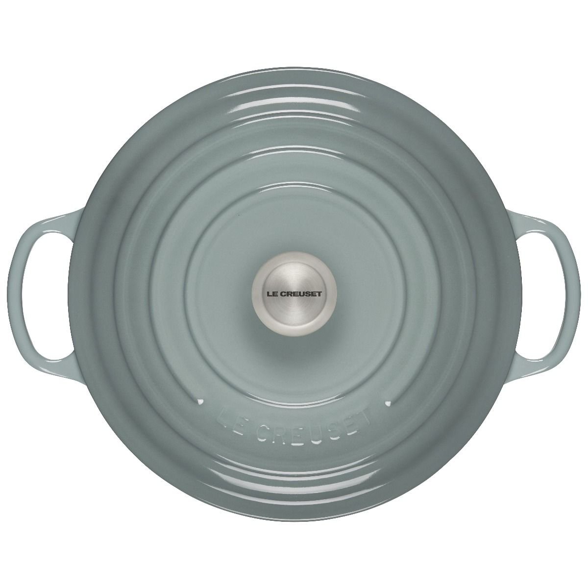 Le Creuset 9 Qt. Round Signature Dutch Oven with Stainless Steel Knob | Sea Salt Le Creuset 9 Qt. Round Signature Dutch Oven With Stainless Steel Knob | Sea Salt -STAUB Shop rs17069 ls2501 30717ss 3