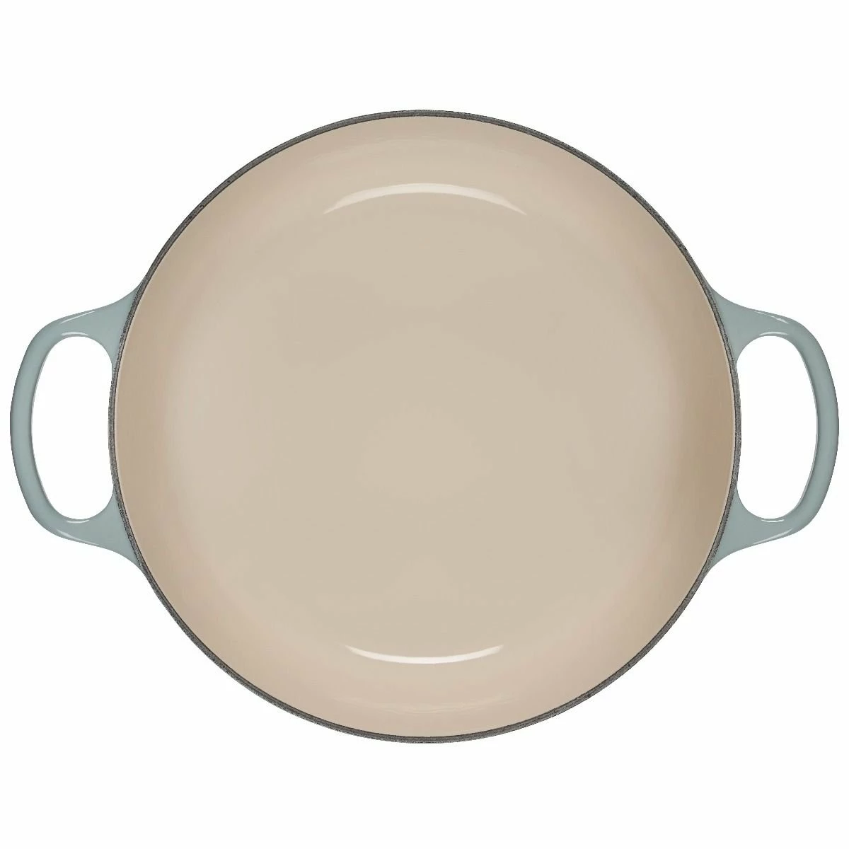 Le Creuset 9 Qt. Round Signature Dutch Oven With Stainless Steel Knob | Sea Salt - Image 4