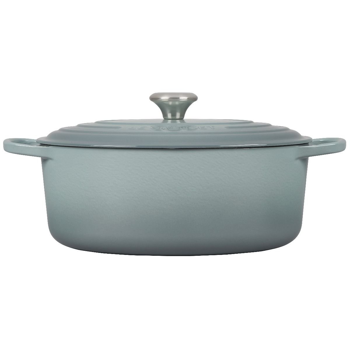 Le Creuset 6.75 Qt. Oval Signature Dutch Oven with Stainless Steel Knob | Sea Salt Le Creuset 6.75 Qt. Oval Signature Dutch Oven With Stainless Steel Knob | Sea Salt -STAUB Shop rs17072 ls2502 31717ss 2
