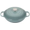 Le Creuset 3.5 Qt. Signature Enameled Cast Iron Braiser With Stainless Steel Knob | Sea Salt 2 Le Creuset 3.5 Qt. Signature Enameled Cast Iron Braiser With Stainless Steel Knob | Sea Salt -STAUB Shop rs17078 ls2532 30717ss 1 lpr