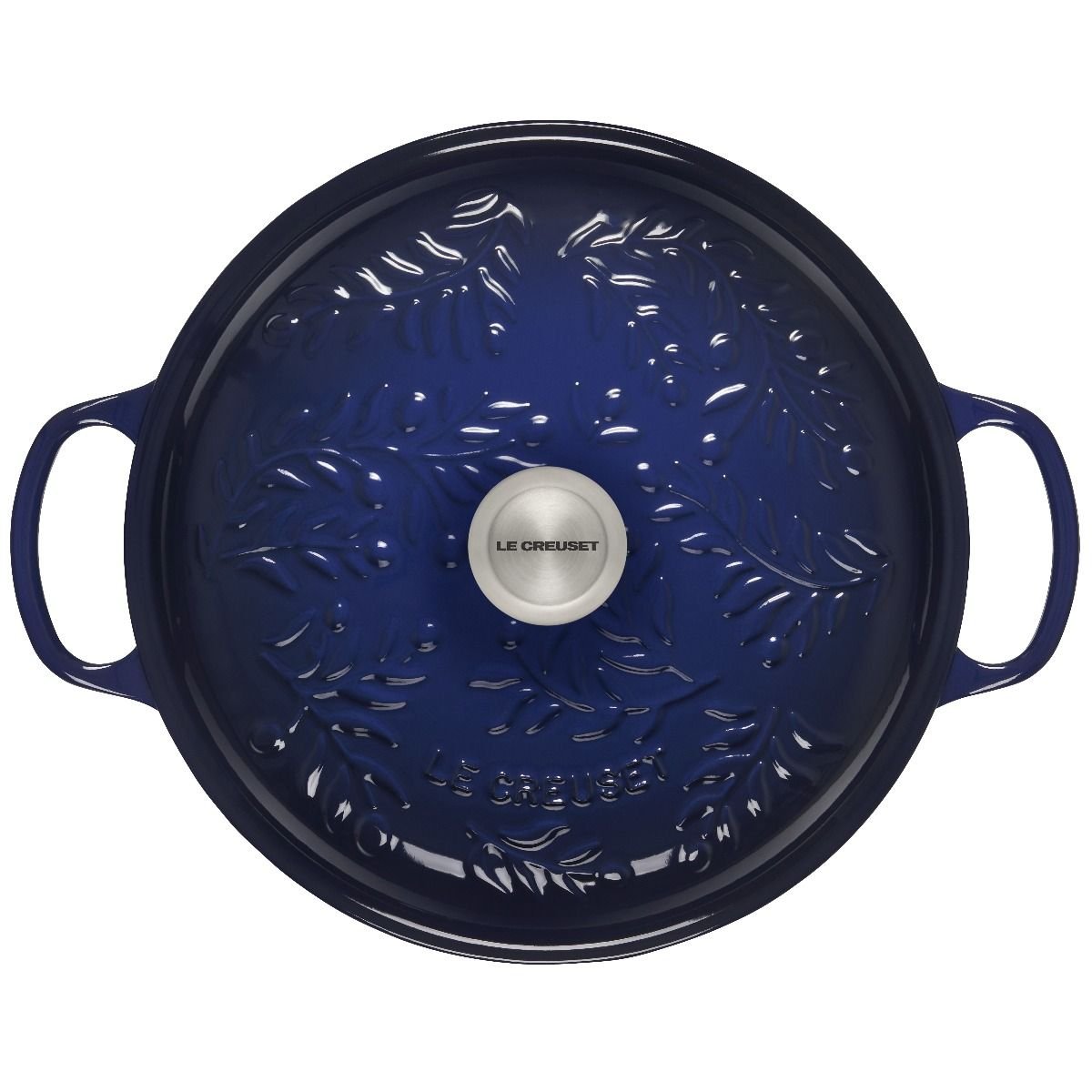 Le Creuset Olive Branch Collection 3.5 Qt. Signature Braiser | Indigo Blue Le Creuset Olive Branch Collection 3.5 Qt. Signature Braiser | Indigo Blue -STAUB Shop rs17124 ls2532 3078ob 3