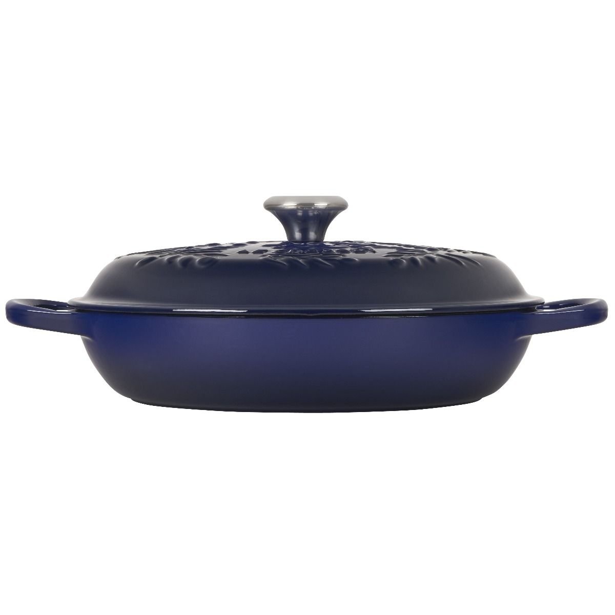Le Creuset Olive Branch Collection 3.5 Qt. Signature Braiser | Indigo Blue Le Creuset Olive Branch Collection 3.5 Qt. Signature Braiser | Indigo Blue -STAUB Shop rs17125 ls2532 3078ob 2