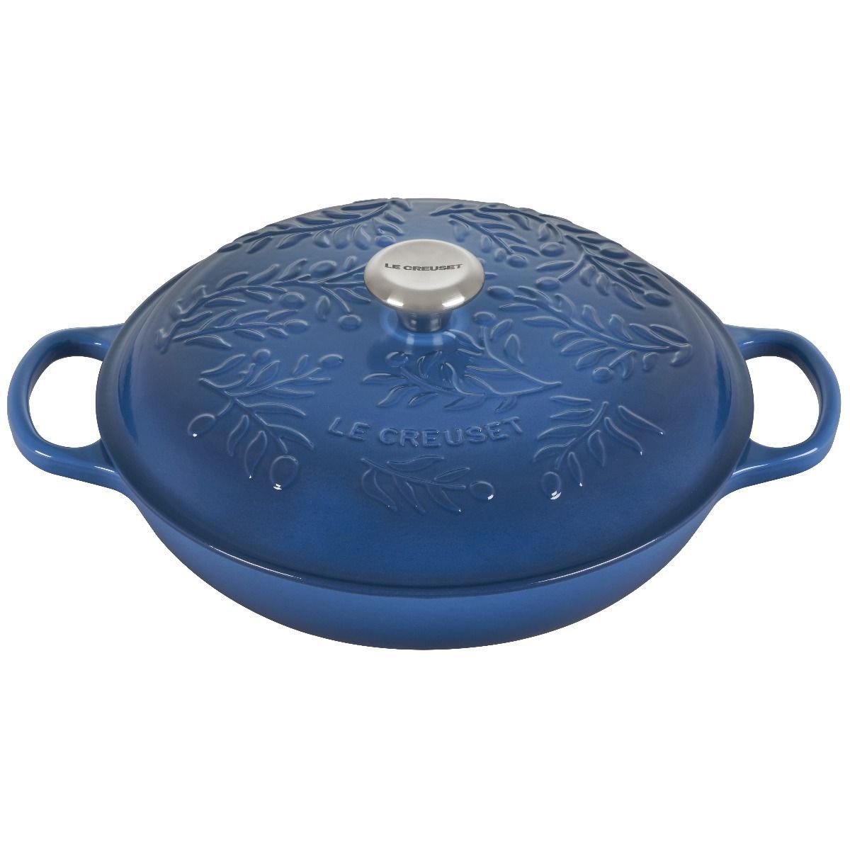 Le Creuset Olive Branch Collection 3.5 Qt. Signature Braiser | Marseille Le Creuset Olive Branch Collection 3.5 Qt. Signature Braiser | Marseille -STAUB Shop rs17192 ls2532 3059ob