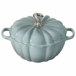Le Creuset 4 Qt. Pumpkin Cocotte | Sea Salt