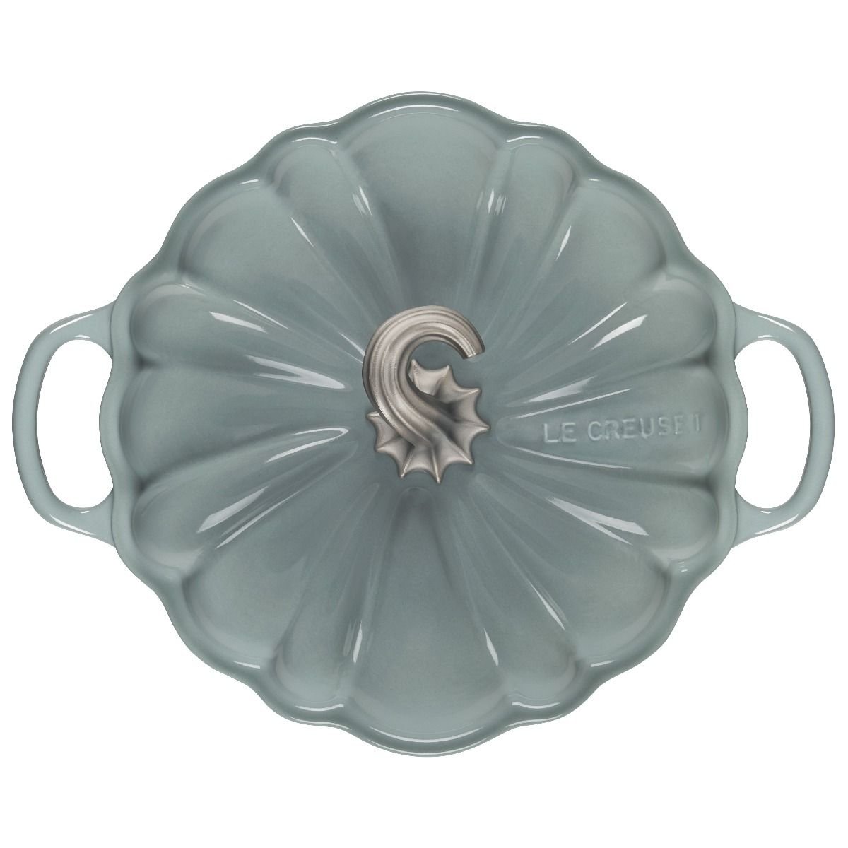 Le Creuset 4 Qt. Pumpkin Cocotte | Sea Salt 6 Le Creuset 4 Qt. Pumpkin Cocotte | Sea Salt - Image 4