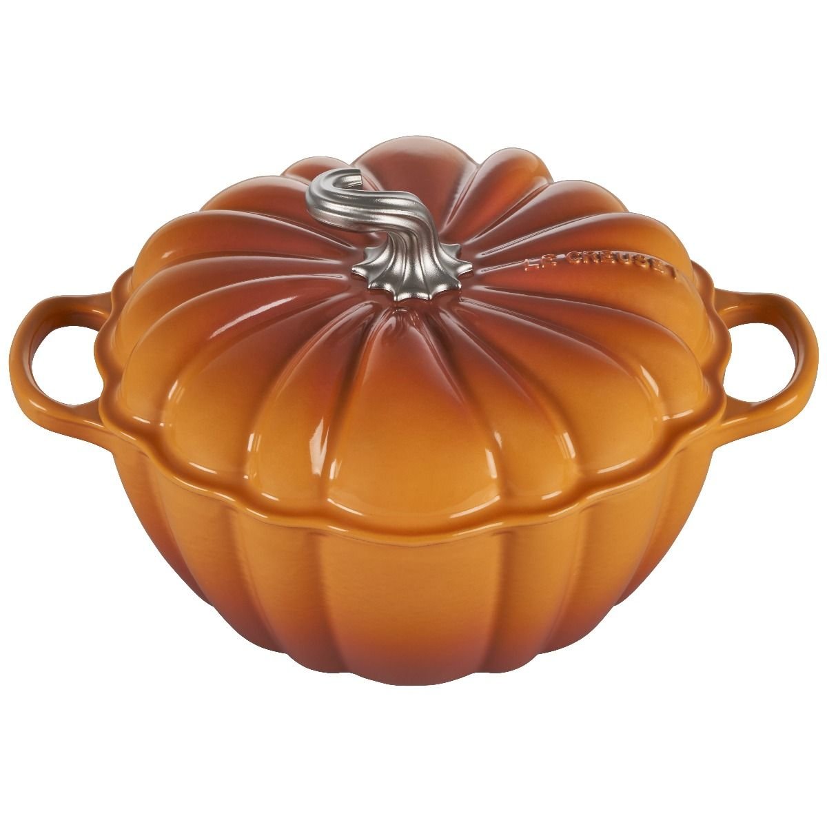 Le Creuset 4 Qt. Pumpkin Cocotte | Persimmon Le Creuset 4 Qt. Pumpkin Cocotte | Persimmon -STAUB Shop rs17338 220714 lcp1983