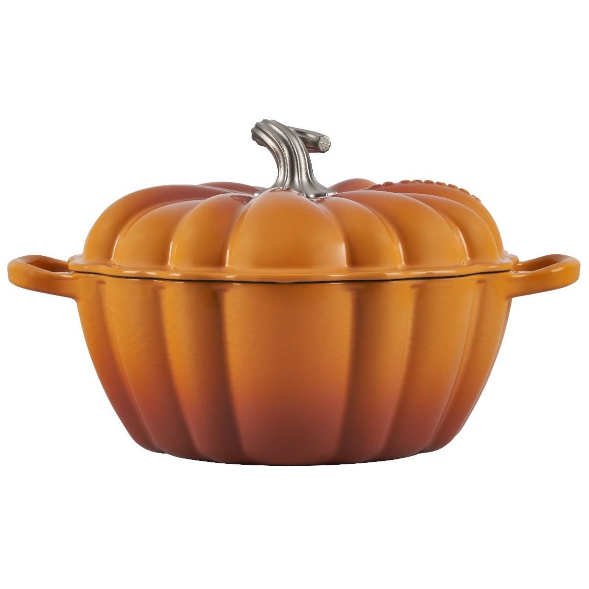Le Creuset 4 Qt. Pumpkin Cocotte | Persimmon Le Creuset 4 Qt. Pumpkin Cocotte | Persimmon -STAUB Shop rs17339 220714 lcp2046