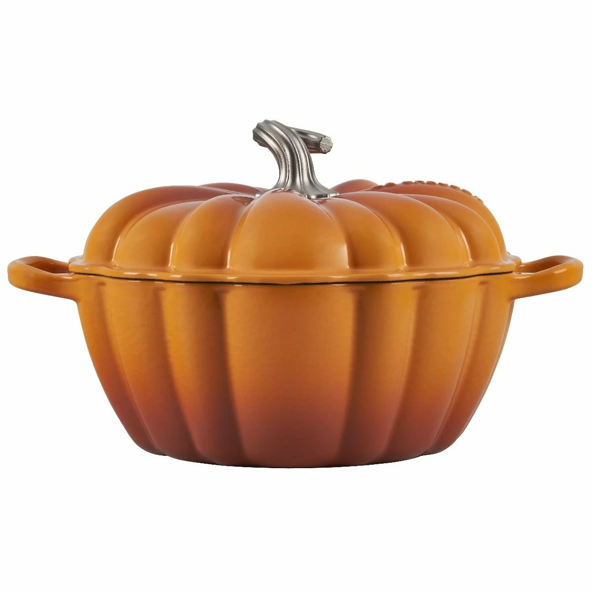Le Creuset 4 Qt. Pumpkin Cocotte | Persimmon - Image 2