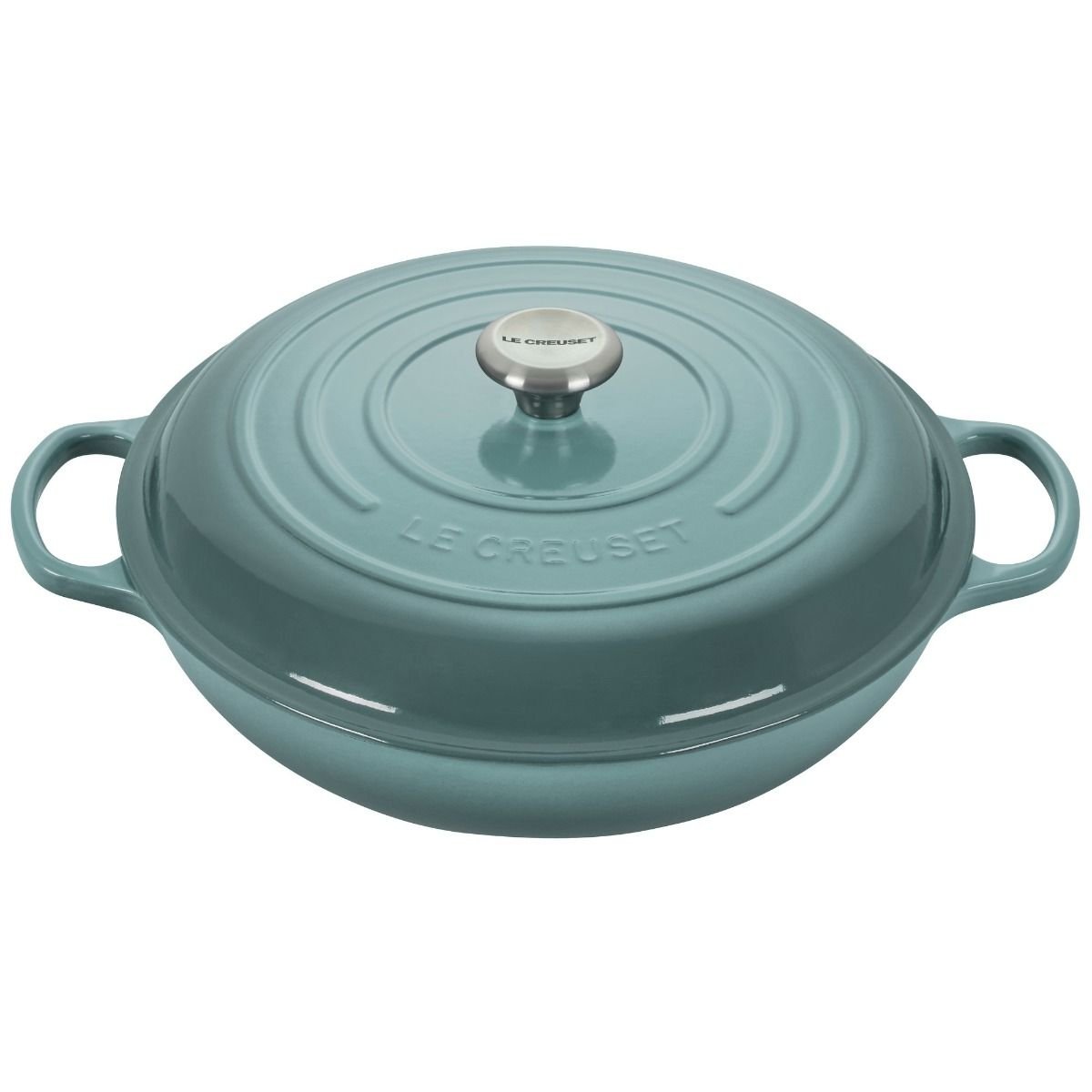 Le Creuset 5 Qt. Signature Enameled Cast Iron Braiser with Stainless Steel Knob | Sea Salt Le Creuset 5 Qt. Signature Enameled Cast Iron Braiser With Stainless Steel Knob | Sea Salt -STAUB Shop rs17354 rs12501 ls2532 32717ss p lpr