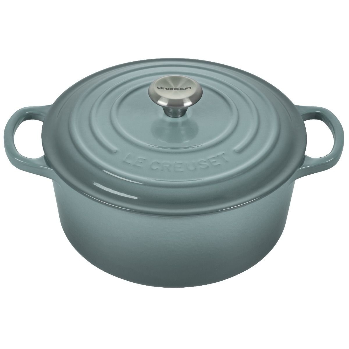 Le Creuset 3.5 Qt. Round Signature Dutch Oven with Stainless Steel Knob| Sea Salt Le Creuset 3.5 Qt. Round Signature Dutch Oven With Stainless Steel Knob| Sea Salt -STAUB Shop rs17358 rs11195 ls2501 22717ss p