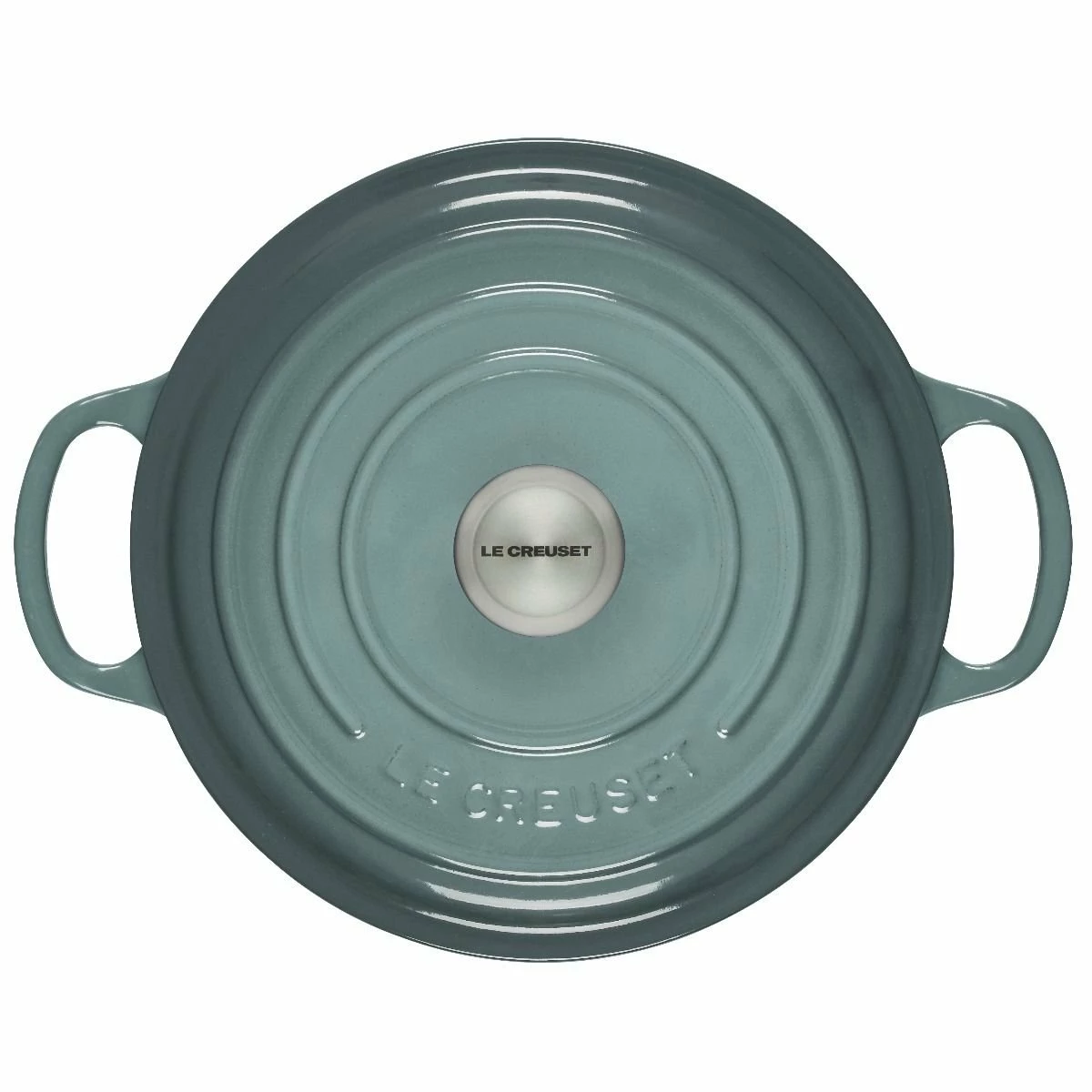 Le Creuset 3.5 Qt. Round Signature Dutch Oven With Stainless Steel Knob| Sea Salt - Image 3