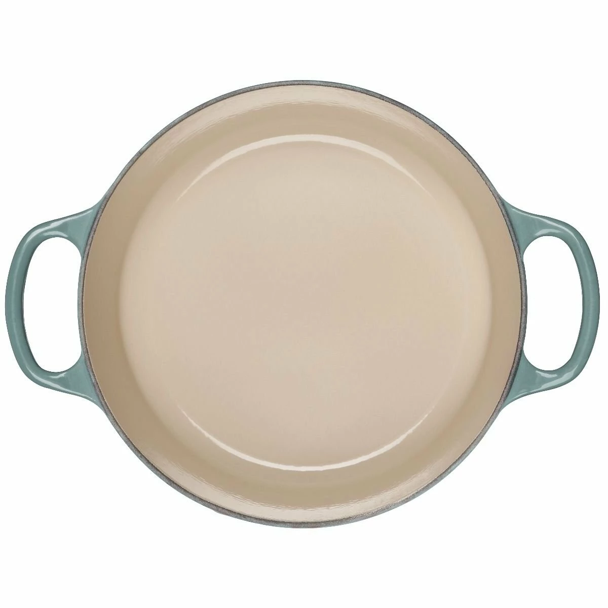 Le Creuset 3.5 Qt. Round Signature Dutch Oven With Stainless Steel Knob| Sea Salt - Image 4