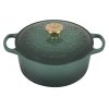 Le Creuset 4.5 Qt. Signature Dutch Oven | Noel (Artichaut) -STAUB Shop rs17391 tree embossed rdo artichaut copy