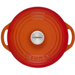 Le Creuset 2.75 Qt. Shallow Round Dutch Oven | Flame 4 Le Creuset 2.75 Qt. Shallow Round Dutch Oven | Flame -STAUB Shop rs18084 2.75qtshallowrdflame 3
