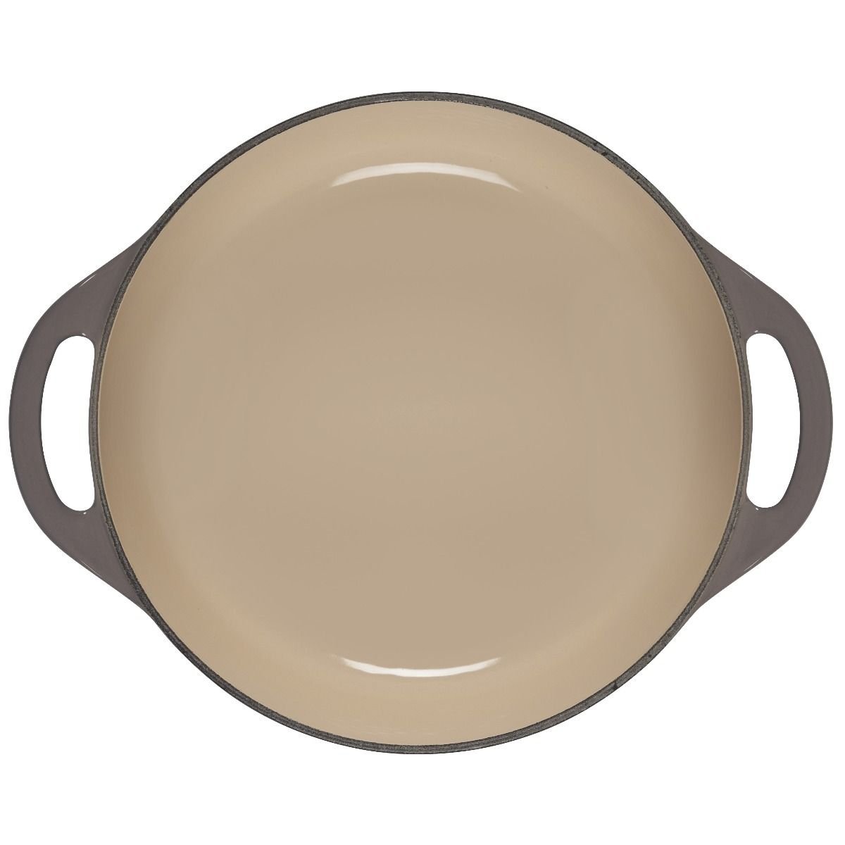 Le Creuset 2.75 Qt. Shallow Round Dutch Oven | Oyster 6 Le Creuset 2.75 Qt. Shallow Round Dutch Oven | Oyster - Image 4