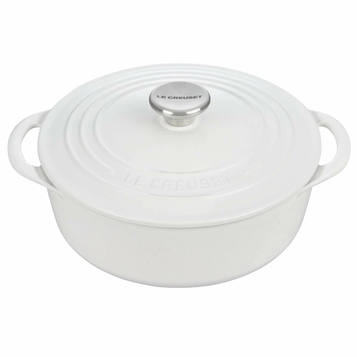 Le Creuset 2.75 Qt. Shallow Round Dutch Oven | White