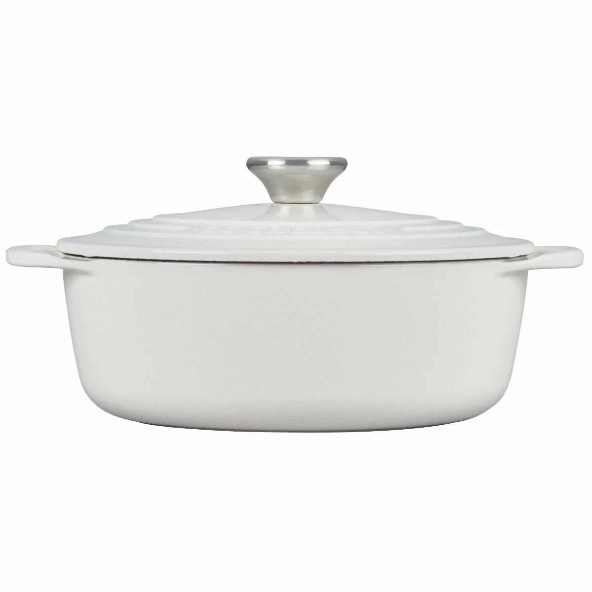 Le Creuset 2.75 Qt. Shallow Round Dutch Oven | White - Image 2