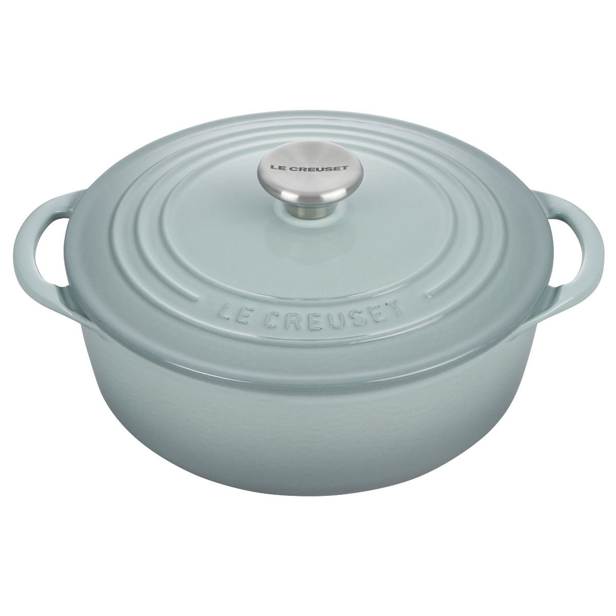 Le Creuset 2.75 Qt. Shallow Round Dutch Oven | Sea Salt 3 Le Creuset 2.75 Qt. Shallow Round Dutch Oven | Sea Salt