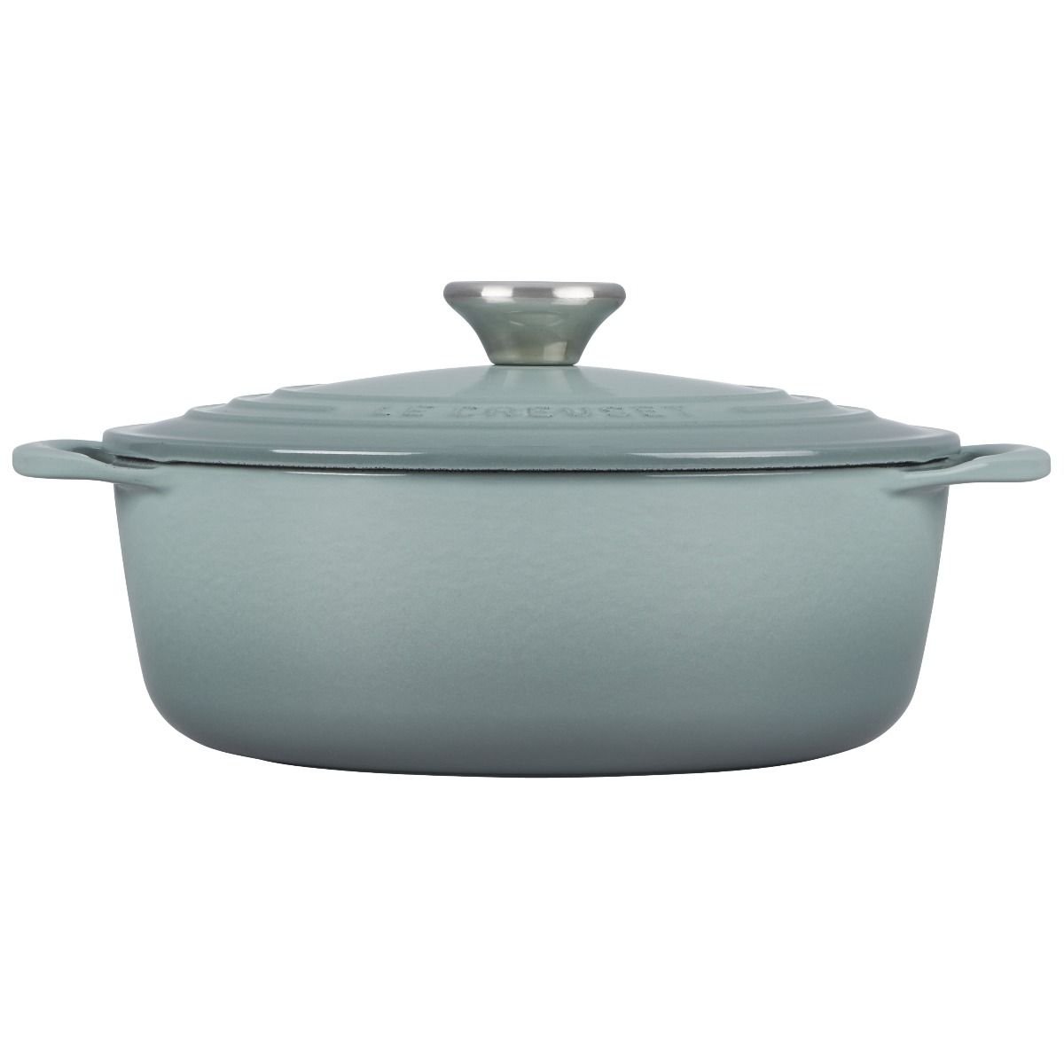 Le Creuset 2.75 Qt. Shallow Round Dutch Oven | Sea Salt 4 Le Creuset 2.75 Qt. Shallow Round Dutch Oven | Sea Salt - Image 2