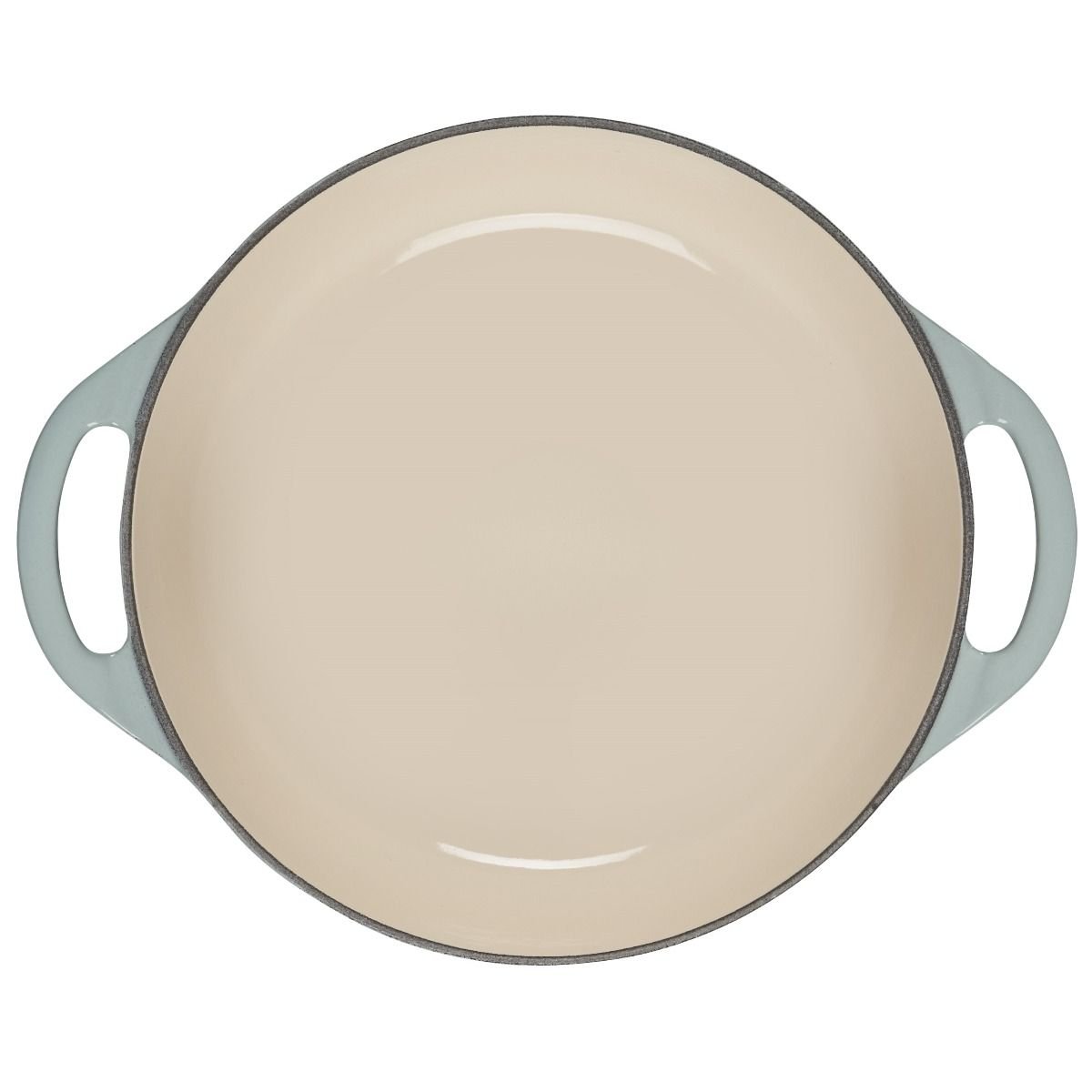 Le Creuset 2.75 Qt. Shallow Round Dutch Oven | Sea Salt 6 Le Creuset 2.75 Qt. Shallow Round Dutch Oven | Sea Salt - Image 4