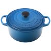 Le Creuset 4.5 Qt. Round Signature Cast Iron Dutch Oven | Marseille Blue 2 Le Creuset 4.5 Qt. Round Signature Cast Iron Dutch Oven | Marseille Blue -STAUB Shop rs2329 ls2501 2459