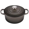 Le Creuset 2 Qt. Round Signature Cast Iron Dutch Oven With Stainless Steel Knob | Oyster Grey