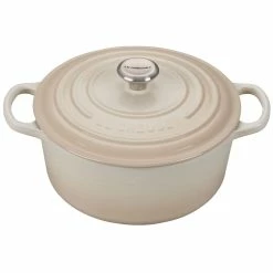 Le Creuset 3.5 Qt. Round Signature Dutch Oven With Stainless Steel Knob | Meringue White