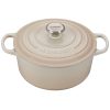 Le Creuset 4.5 Qt. Round Signature Dutch Oven With Stainless Steel Knob | Meringue White -STAUB Shop rs9080 ls2501 24716ss lpr