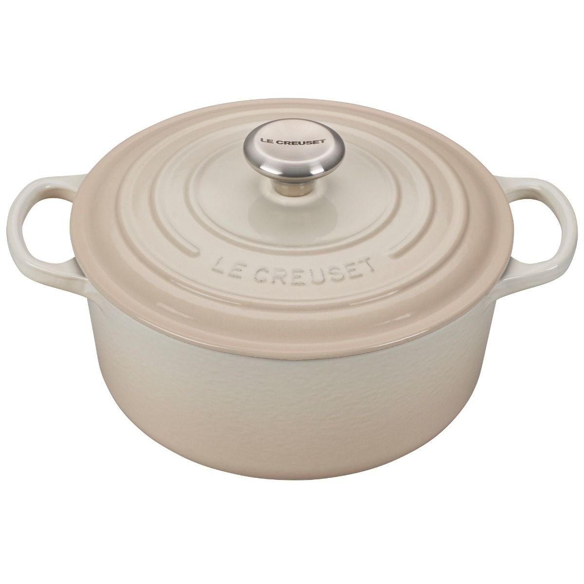 Le Creuset 4.5 Qt. Round Signature Dutch Oven with Stainless Steel Knob | Meringue White Le Creuset 4.5 Qt. Round Signature Dutch Oven With Stainless Steel Knob | Meringue White -STAUB Shop rs9080 ls2501 24716ss lpr