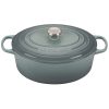 Le Creuset 6.75 Qt. Oval Signature Dutch Oven With Stainless Steel Knob | Sea Salt 2 Le Creuset 6.75 Qt. Oval Signature Dutch Oven With Stainless Steel Knob | Sea Salt -STAUB Shop rs9089 ls2502 31717ss