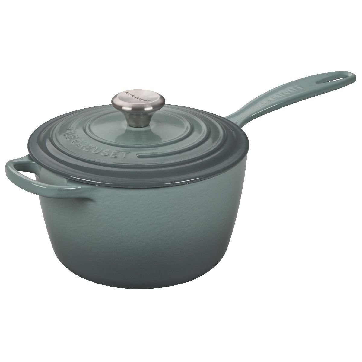 Le Creuset 2.25 Qt. Signature Enameled Cast Iron Saucepan with Stainless Steel Knob | Sea Salt Le Creuset 2.25 Qt. Signature Enameled Cast Iron Saucepan With Stainless Steel Knob | Sea Salt -STAUB Shop rs9093 ls2518 18717ss