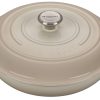 Le Creuset 3.5 Qt. Signature Enameled Cast Iron Braiser With Stainless Steel Knob | Meringue White
