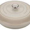Le Creuset 5 Qt. Signature Enameled Cast Iron Braiser With Stainless Steel Knob | Meringue White -STAUB Shop rs9097 ls2532 32716ss