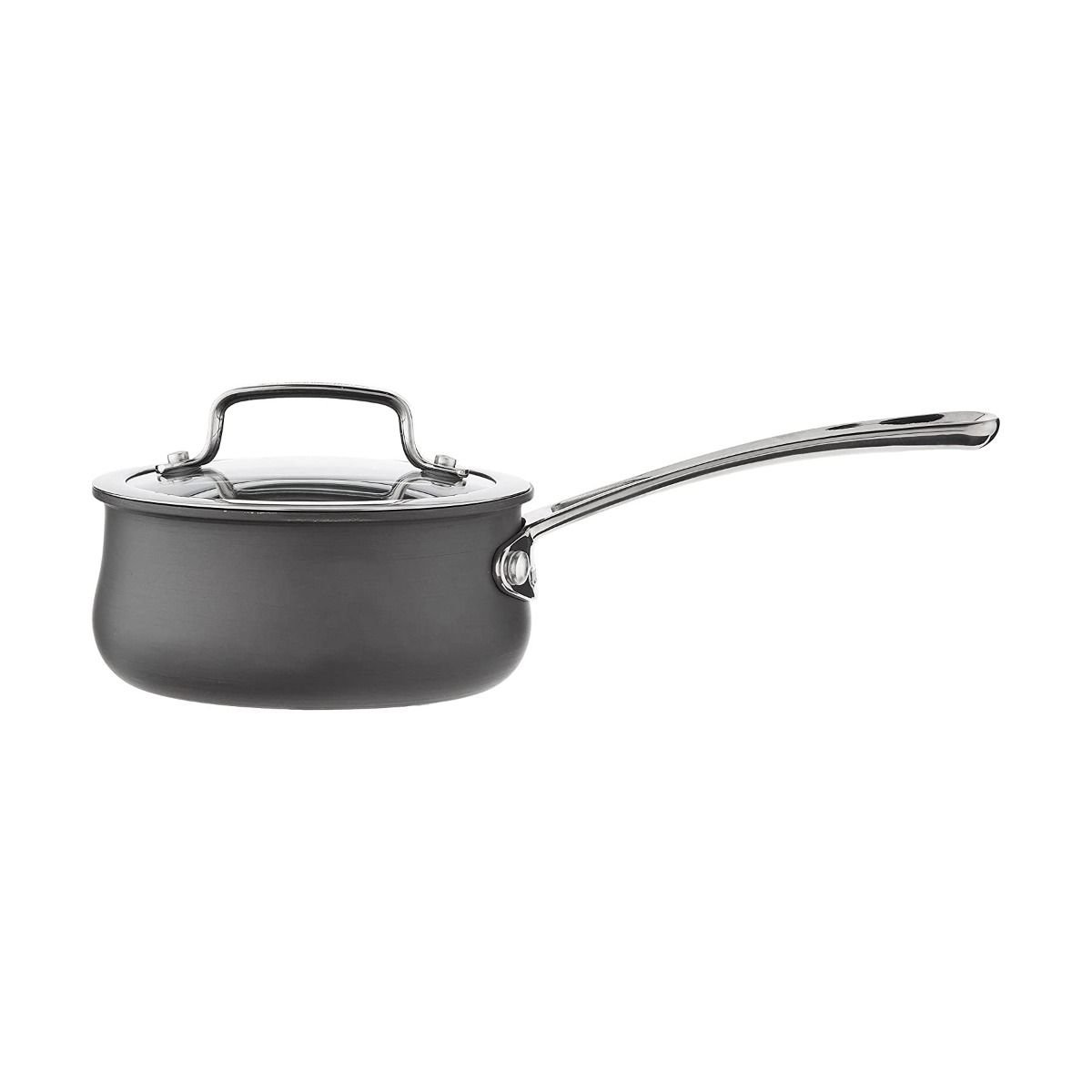 Cuisinart Contour Hard Anodized Saucepan With Cover | 1 Qt. 3 Cuisinart Contour Hard Anodized Saucepan With Cover | 1 Qt. - Image 2
