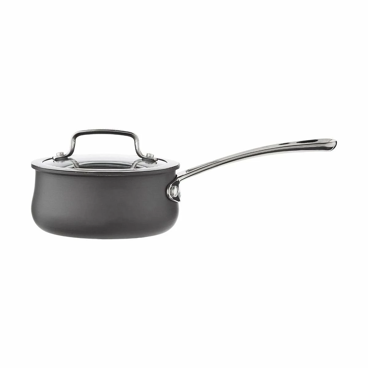 Cuisinart Contour Hard Anodized Saucepan With Cover | 1 Qt. - Image 2