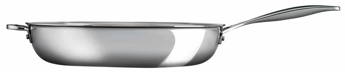 Le Creuset 12.5" Deep Fry Pan With Helper Handle | Stainless Steel - Image 2