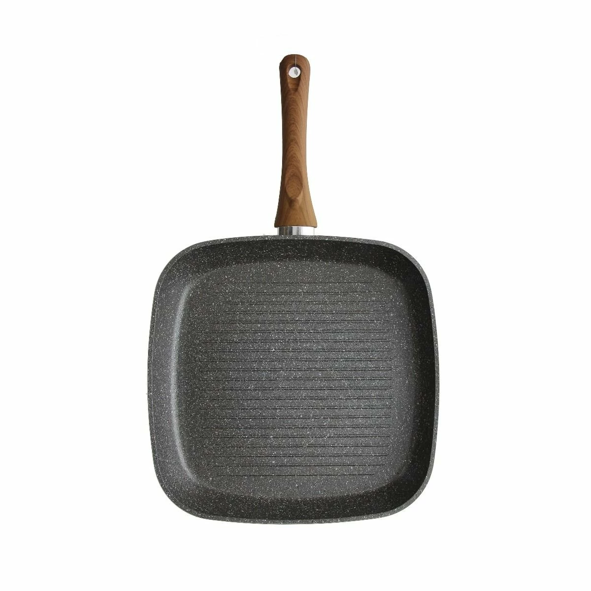 Tognana 11" Square Grill Pan | Stone & Wood Style - Image 2