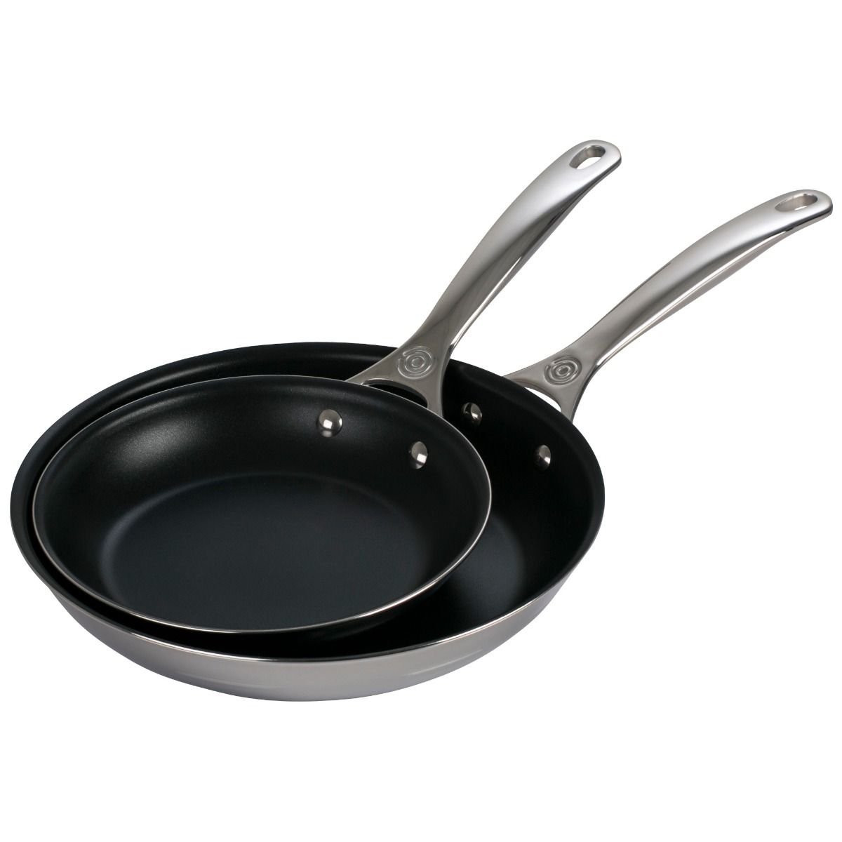 Le Creuset 2-Piece Nonstick Stainless Steel Fry Pan Set (8" & 10") Le Creuset 2-Piece Nonstick Stainless Steel Fry Pan Set (8" & 10") -STAUB Shop ssp14102