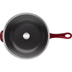 Staub 2.9 Qt Cast Iron Daily Pan | Grenadine -STAUB Shop staub cast iron daily pan grenadine 1