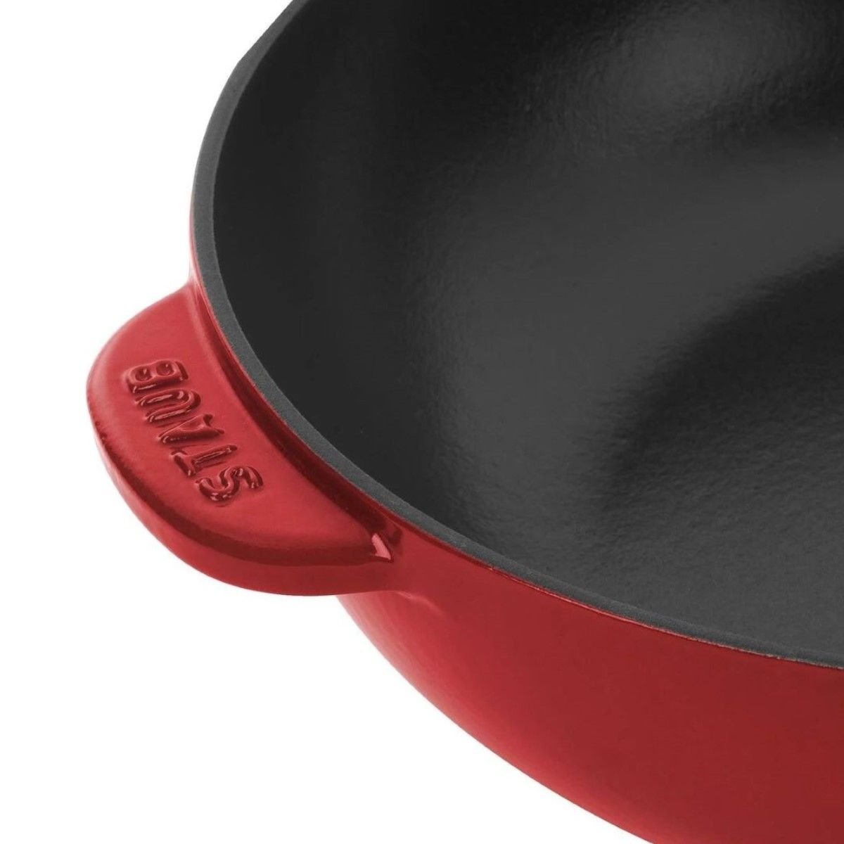 Staub 2.9 Qt Cast Iron Daily Pan | Cherry 6 Staub 2.9 Qt Cast Iron Daily Pan | Cherry - Image 4