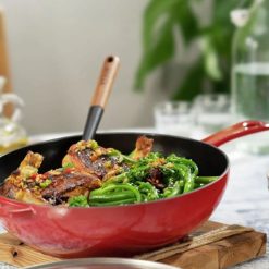 Staub 2.9 Qt Cast Iron Daily Pan | Cherry 12 Staub 2.9 Qt Cast Iron Daily Pan | Cherry -STAUB Shop staub iron 5