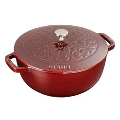 Staub 3.75 Qt Essential French Oven With Lilly Lid | Grenadine
