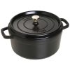 Staub 5.5 Qt. Round Cocotte/Dutch Oven | Matte Black 1 Staub 5.5 Qt. Round Cocotte/Dutch Oven | Matte Black -STAUB Shop staub w brass knob 1