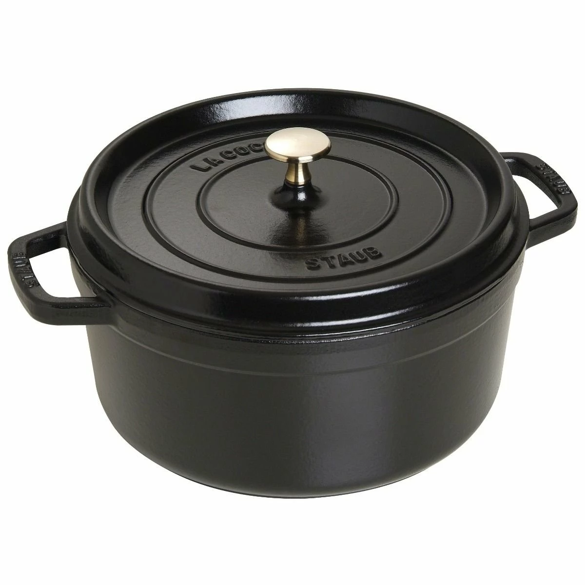 Staub 5.5 Qt. Round Cocotte/Dutch Oven | Matte Black